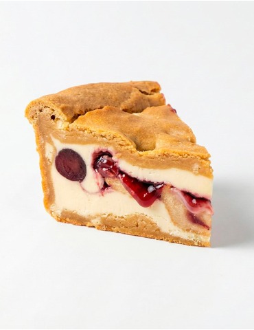 Tarta Cookie con Crema de Cereza y Chocolate Blanco